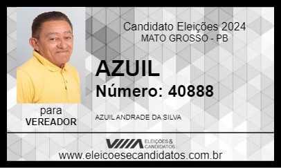 Candidato AZUIL 2024 - MATO GROSSO - Eleições