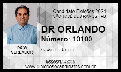 Candidato DR ORLANDO 2024 - SÃO JOSÉ DOS RAMOS - Eleições