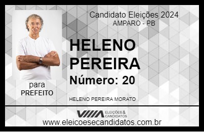 Candidato HELENO PEREIRA 2024 - AMPARO - Eleições