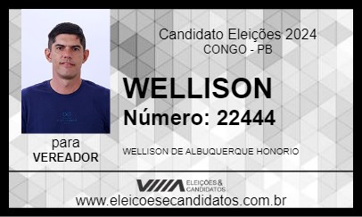 Candidato WELLISON 2024 - CONGO - Eleições