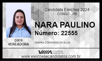 Candidato NARA PAULINO 2024 - CONGO - Eleições