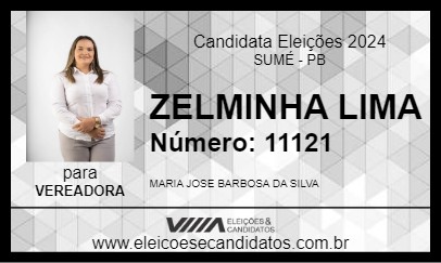 Candidato ZELMINHA LIMA 2024 - SUMÉ - Eleições