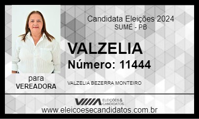 Candidato VALZELIA 2024 - SUMÉ - Eleições