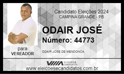 Candidato ODAIR JOSÉ 2024 - CAMPINA GRANDE - Eleições