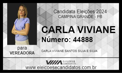 Candidato CARLA VIVIANE 2024 - CAMPINA GRANDE - Eleições