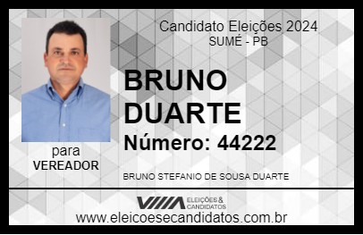 Candidato BRUNO DUARTE 2024 - SUMÉ - Eleições