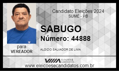 Candidato SABUGO 2024 - SUMÉ - Eleições