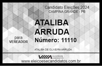 Candidato ATALIBA ARRUDA 2024 - CAMPINA GRANDE - Eleições