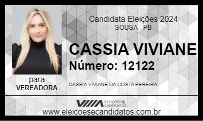 Candidato CASSIA VIVIANE 2024 - SOUSA - Eleições