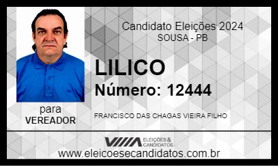 Candidato LILICO 2024 - SOUSA - Eleições