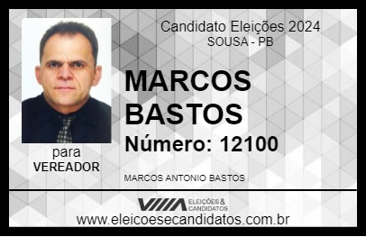 Candidato MARCOS BASTOS 2024 - SOUSA - Eleições