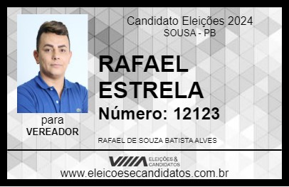 Candidato RAFAEL ESTRELA 2024 - SOUSA - Eleições