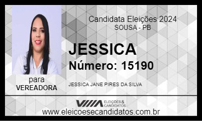 Candidato JESSICA 2024 - SOUSA - Eleições