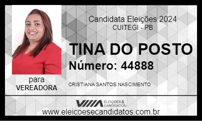 Candidato TINA DO POSTO 2024 - CUITEGI - Eleições