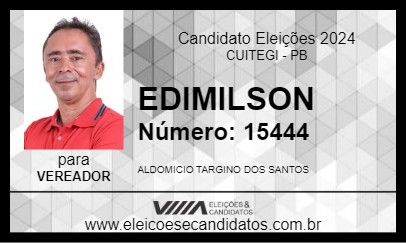 Candidato EDIMILSON 2024 - CUITEGI - Eleições