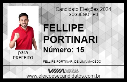 Candidato FELLIPE PORTINARI 2024 - SOSSÊGO - Eleições