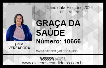 Candidato GRAÇA DA SAÚDE 2024 - BELÉM - Eleições