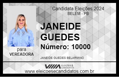 Candidato JANEIDE GUEDES 2024 - BELÉM - Eleições