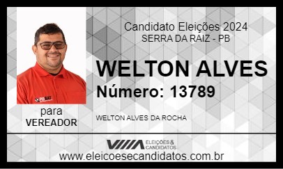 Candidato WELTON ALVES 2024 - SERRA DA RAIZ - Eleições