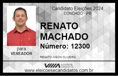 Candidato RENATO MACHADO 2024 - CONDADO - Eleições