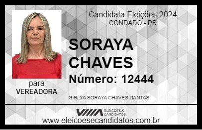 Candidato SORAYA CHAVES 2024 - CONDADO - Eleições