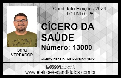 Candidato CÍCERO DA SAÚDE 2024 - RIO TINTO - Eleições