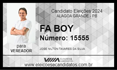 Candidato FA BOY 2024 - ALAGOA GRANDE - Eleições