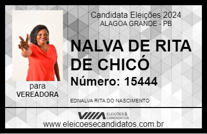 Candidato NALVA DE RITA DE CHICÓ 2024 - ALAGOA GRANDE - Eleições