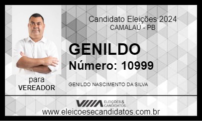 Candidato GENILDO 2024 - CAMALAÚ - Eleições