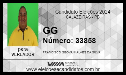 Candidato GG 2024 - CAJAZEIRAS - Eleições