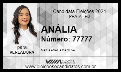 Candidato ANÁLIA  2024 - PRATA - Eleições