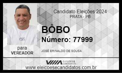 Candidato BÔBO 2024 - PRATA - Eleições