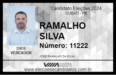 Candidato RAMALHO SILVA 2024 - CUBATI - Eleições