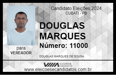 Candidato DOUGLAS MARQUES 2024 - CUBATI - Eleições