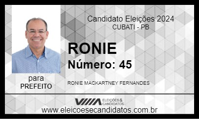 Candidato RONIE 2024 - CUBATI - Eleições