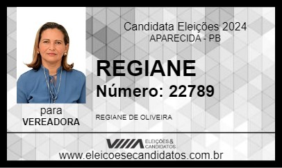 Candidato REGIANE 2024 - APARECIDA - Eleições