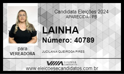 Candidato LAINHA 2024 - APARECIDA - Eleições