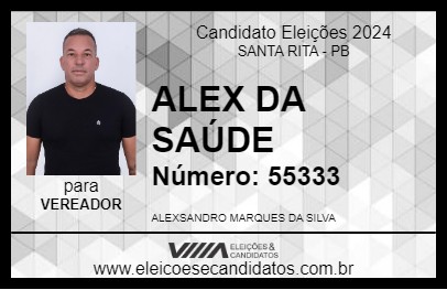 Candidato ALEX DA SAÚDE 2024 - SANTA RITA - Eleições