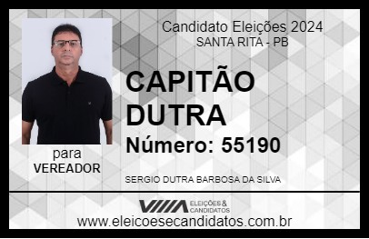 Candidato CAPITÃO DUTRA 2024 - SANTA RITA - Eleições