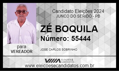 Candidato ZÉ BOQUILA 2024 - JUNCO DO SERIDÓ - Eleições