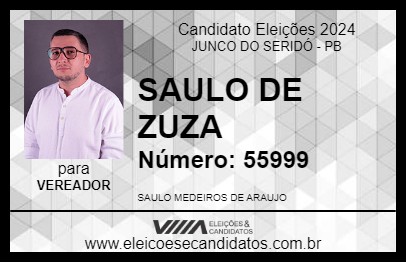 Candidato SAULO DE ZUZA 2024 - JUNCO DO SERIDÓ - Eleições