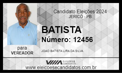 Candidato BATISTA 2024 - JERICÓ - Eleições