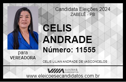 Candidato CELIS ANDRADE 2024 - ZABELÊ - Eleições