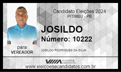 Candidato JOSILDO 2024 - PITIMBU - Eleições