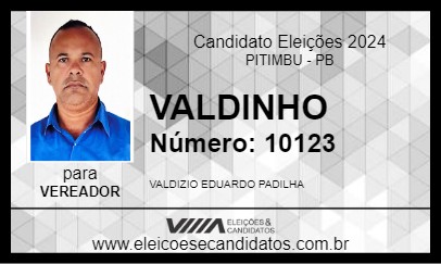 Candidato VALDINHO 2024 - PITIMBU - Eleições