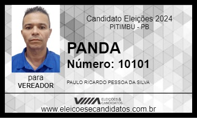 Candidato PANDA 2024 - PITIMBU - Eleições