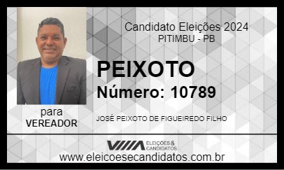 Candidato PEIXOTO 2024 - PITIMBU - Eleições