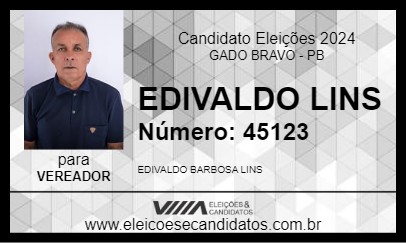 Candidato EDIVALDO LINS 2024 - GADO BRAVO - Eleições