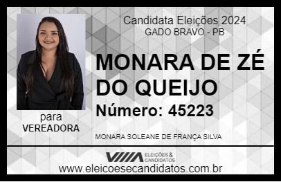 Candidato MONARA DE ZÉ DO QUEIJO 2024 - GADO BRAVO - Eleições