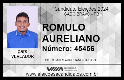 Candidato ROMULO AURELIANO 2024 - GADO BRAVO - Eleições